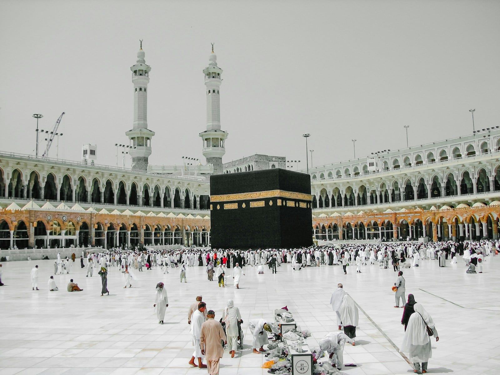 The Kaaba at Masjid al-Haram in Makkah, Saudi Arabia